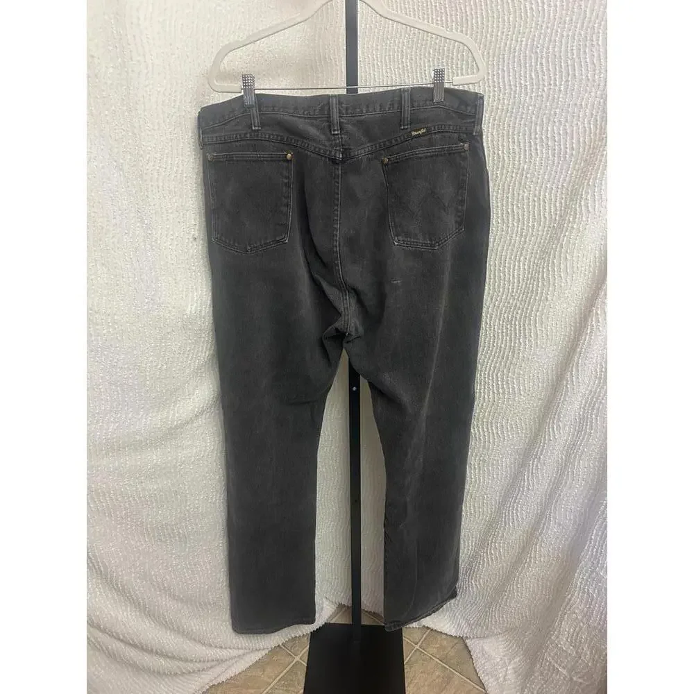 Vintage Wrangler Jeans Men’s 40x36 Black Denim USA Made 100% Cotton